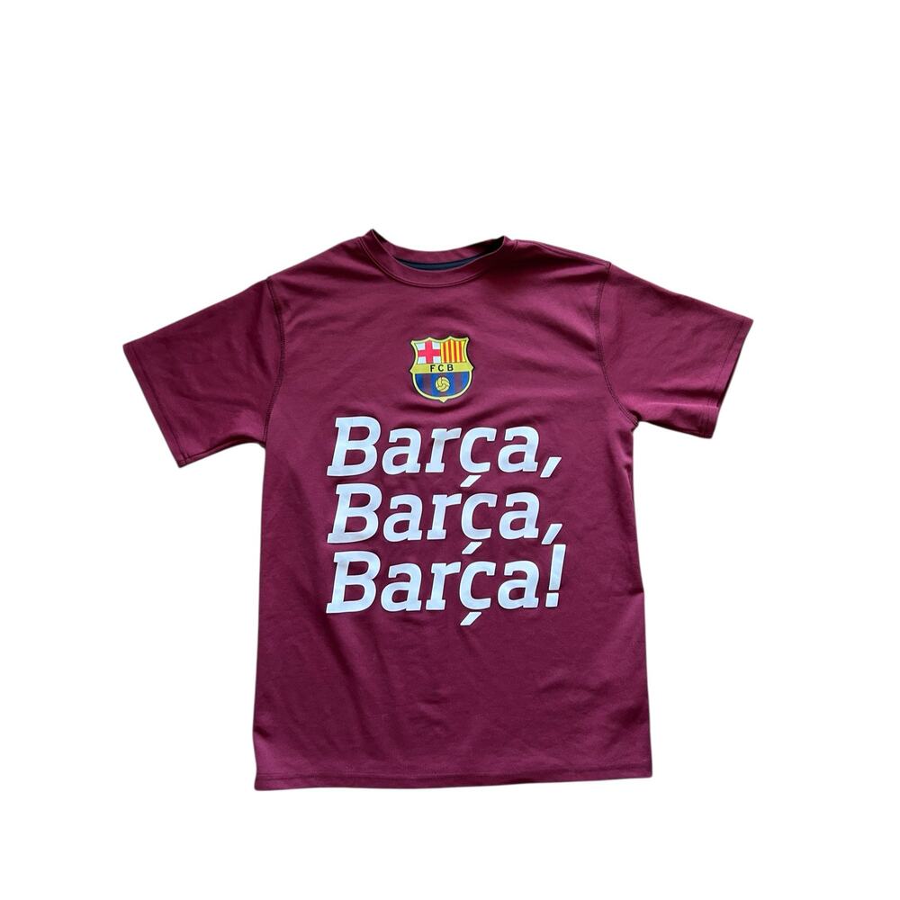 Official Fbc Barcelona Men’s Maroon Barca Barca Barca Jersey T-Shirt Size Small